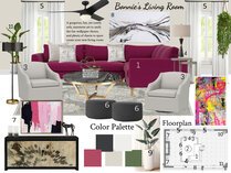 Glamorous Living and Dining Room Design KaSonndra L. Moodboard 1 thumb
