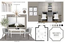 Monochrome Home Office Interior Design MaryBeth C. Moodboard 1 thumb