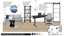 Contemporary Small Home Office Transformation Drew F. Moodboard 2 thumb