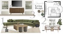 Neutral Living Room Decor with Green Accents Tera S. Moodboard 2 thumb