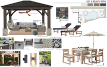 Relaxing Poolside Patio Decor with Wooden Gazebo  Picharat A.  Moodboard 2 thumb