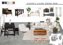 Refined Eclectic Living & Dining Room Design Jessica D. Moodboard 1 thumb