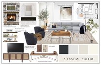 Contemporary Home Design with Stone Fireplace Casey H. Moodboard 2 thumb