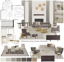Glamorous/Elegant Living and Dining Room Design Selma A. Moodboard 2 thumb