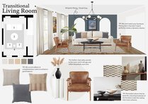 Transitional Living Room With Electric Fireplace Anna Y. Moodboard 1 thumb