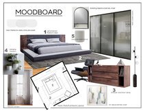 Contemporary Pet Friendly Bedroom Design Marine H. Moodboard 1 thumb