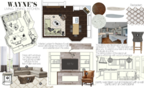 Stylish Eclectic Living Room and Kitchen Design Taron H. Moodboard 1 thumb