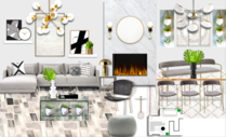 Contemporary Eclectic Home Interior Design Michelle B.  Moodboard 2 thumb