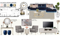 Natural & Navy Transitional Living Room Idea Nor Aina M. Moodboard 2 thumb