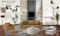 Contemporary Rustic Entryway & Living Room Wanda P. Moodboard 1 thumb
