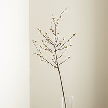 Online Designer Combined Living/Dining White Cherry Blossom Flower Branch