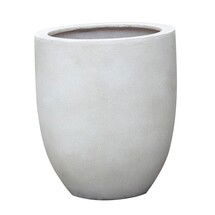 Online Designer Patio Bradford Planter, Large Tall Planter, Ivory