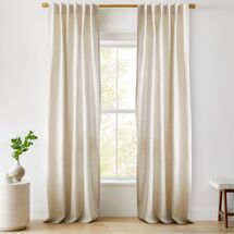 Online Designer Combined Living/Dining European Flax Linen Curtain - Natural
