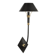 Online Designer Bedroom Thomas O'Brien for Visual Comfort Signature Turlington Large Sconce in Bronze and Hand-Rubbed Antique Brass with Bronze Shade