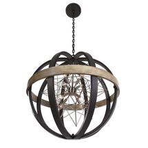 Online Designer Living Room Bronze Washed wood Chandelier