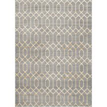 Online Designer Living Room Glam Gray Area Rug