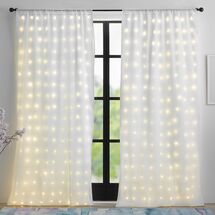 Online Designer Nursery Fairy Light Sheer Curtain - White