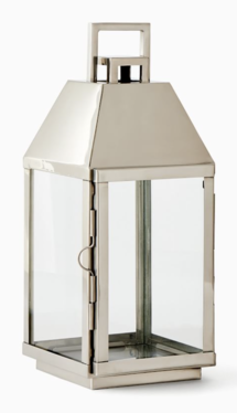 Online Designer Patio Modern Metal Outdoor Lanterns - Polished Nickel