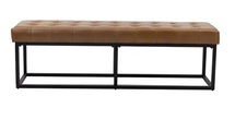 Online Designer Bedroom Cassella Genuine Leather Upholstered Bench