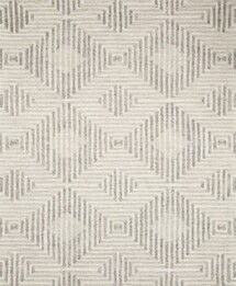 Online Designer Combined Living/Dining Tufted Geometric Rug