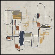 Online Designer Combined Living/Dining Abstract Colored Cadence Art