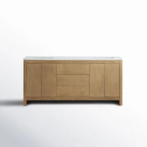 Online Designer Bathroom Raye 72'' Double Bathroom Vanity with Quartz Top