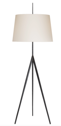 Online Designer Combined Living/Dining Triad Hand Forged Floor Lamp