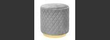 Online Designer Home/Small Office Abir Grey Velvet Ottoman