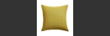 Online Designer Combined Living/Dining Liano Yellow Monochrome Pillow with Down-Alternative Insert 23"