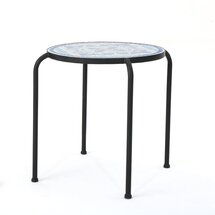 Online Designer Bedroom Hayley Stone/Concrete Side Table