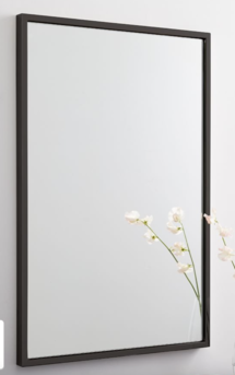 Online Designer Bathroom Metal Frame Rectangular Mirror - 36"