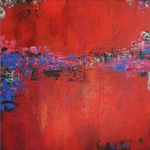 Online Designer Living Room Large Red Abstract Painting
