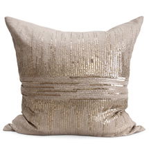 Online Designer Bedroom Bliss Studio Vionnet Champagne Throw Pillow