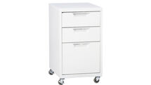 Online Designer Home/Small Office white 3-drawer filing cabinet