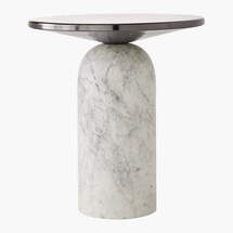 Online Designer Living Room MARTINI SIDE TABLE WITH WHITE MARBLE BASE