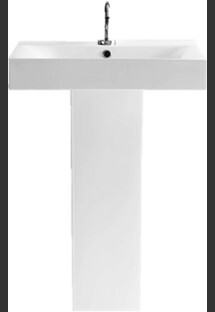 Online Designer Bathroom Cento Sink & Pedestal