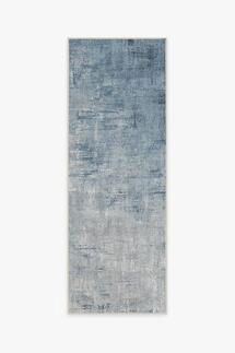 Online Designer Hallway/Entry Impasto Slate Blue Rug