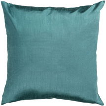 Online Designer Bedroom Solid Teal Luxe Decorative Pillow  