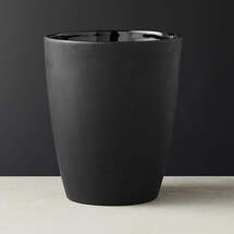 Online Designer Bathroom RUBBER COATED BLACK WASTECAN