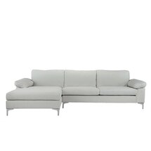 Online Designer Combined Living/Dining Manhasset 101" Wide Left Hand Facing Sofa & Chaise