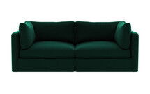 Online Designer Living Room Tatum Modular Fabric Loveseat