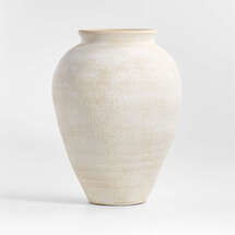 Online Designer Hallway/Entry Ophelia Matte Large White Vase 17"