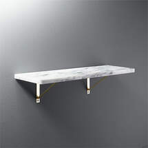 Online Designer Bathroom MARBLE WALL-MOUNTED SHELF 24"