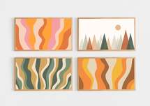 Online Designer Bedroom Samsung Frame TV Downloadable Art