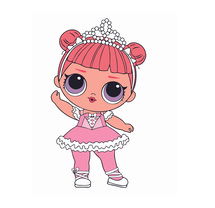 Online Designer Bedroom Vinyl LOL Surprise Dolls Decoration Sticker 