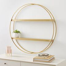 Online Designer Living Room Deco Round Metal Shelf