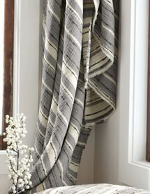 Online Designer Bedroom Gauzy Stripe Blanket