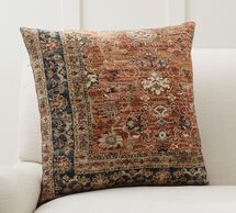 Online Designer Bedroom Farida Printed Pillow Cover, 22 x 22", Warm Multi