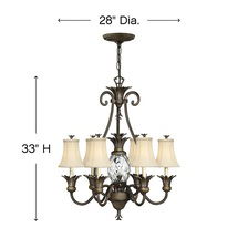 Online Designer Bedroom Skelmersdale 7 - Light Dimmable Classic / Traditional Chandelier