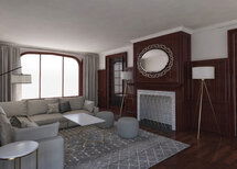 Online Designer Living Room 3D Model